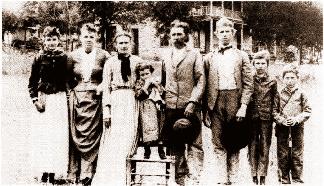 The Hermann T. Fuchs Family - Frieda, Marietta, Caroline, Johanna, Hermann, Walter, Albano, and Oscar